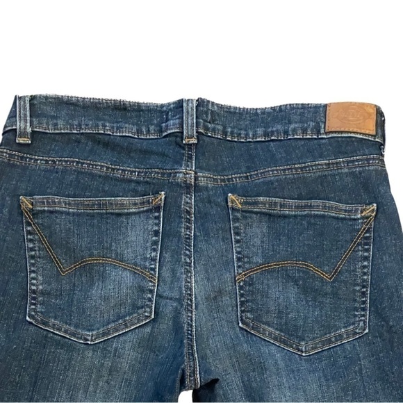 DICKIES Denim Stonewash Straight Leg 5-Pocket Blue Jeans for Women Size 4. - Picture 8 of 16